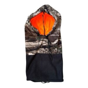 Arctic Summit 6-1 Double Fleece Hood Camo Reversible Wind Water Resistant OS